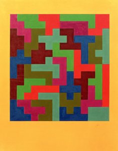 Pussel II, 1988 (tempera på papper)